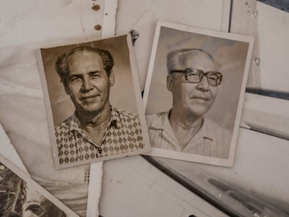 Dos fotografías de José Miguel Villa Romero, 'Toitico', durante los años de su jubilación en La Habana, Cuba.