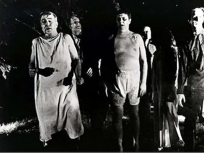 Fotograma de 'La noche de los muertos vivientes', de George A. Romero (1968).