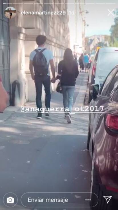 Miguel Ángel Muñoz y Ana Guerra por las calles de París.