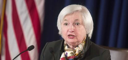 La presidenta de la Fed, Janet Yellen.