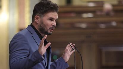 Gabriel Rufián, portavoz de ERC.