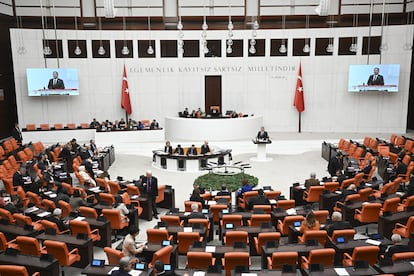 El hemiciclo del Parlamento turco en Ankara, este martes.