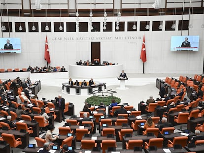 El hemiciclo del Parlamento turco en Ankara, este martes.