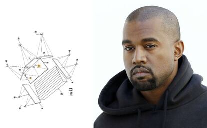 Rapero, productor y diseñador, en un resumen rápido de habilidades, Kanye West <a href="https://patentimages.storage.googleapis.com/59/0c/5e/edf38910910454/USD219813.pdf" rel="nofollow" target="_blank">patentó en 2012</a> un sistema de visionado audiovisual en el que las pantallas se disponen no solo al frente, sino también en las paredes laterales, en el techo y en el suelo, para generar una sensación de inmersión en el espectador. Puede emplearse para salas de cine o para instalaciones artísticas, en las que el visitante se encuentra metido en una caja mágica. La disposición de las pantallas adquiere desde fuera una forna piramidal y en su patente cuenta con diversos tamaños y soluciones. Pero, ¿no le valía con las pantallas de Futuroscope?