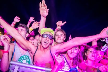 Asistentes al Dreambeach de Villaricos.