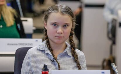 Greta Thunberg participa en el evento 