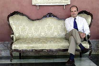 Manuel Chaves, el pasado viernes, en el palacio de San Telmo, sede de la presidencia de la Junta.