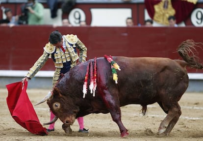 Diego Urdiales, el pasado 13 de mayo en Las Ventas.