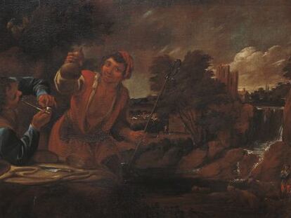 &#039;Pastors fumant&#039; (1720-1755), de Antoni Viladomat.