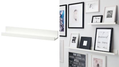 Un estante de la firma sueca ideal para poner un par de cuadros y exponerlos en el salón o la habitación.