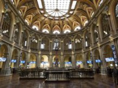 Vista del Palacio de la Bolsa de Madrid