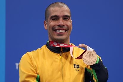 Daniel Dias estreou em Tóquio com uma medalha de bronze nos 200 metros livre da classe S5.