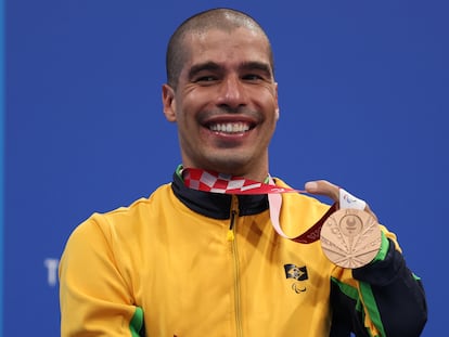 Daniel Dias estreou em Tóquio com uma medalha de bronze nos 200 metros livre da classe S5.