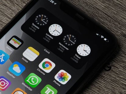 Widgets en un iPhone con iOS 14.