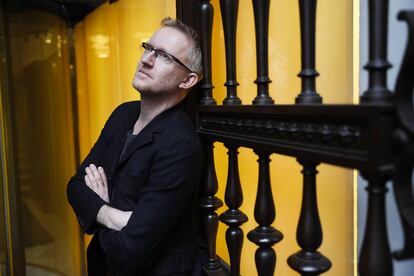 David Van Reybrouck, en un hotel de la Gran Vía de Madrid.