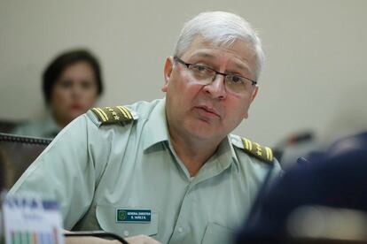 El general director de Carabineros, Ricardo Yáñez