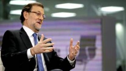 El presidente del Gobierno, Mariano Rajoy, durante una entrevista en Antena 3. EFE/Archivo