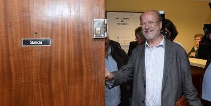 Javier Le&oacute;n de la Riva, en la sede del PP de Valladolid. 