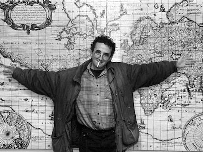 El escritor Roberto Bolaño, en Barcelona en 1997.