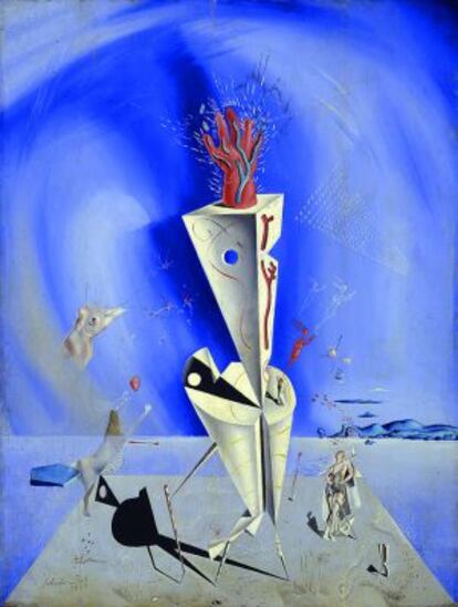 L'obra 'Aparell i mà', de Salvador Dalí.