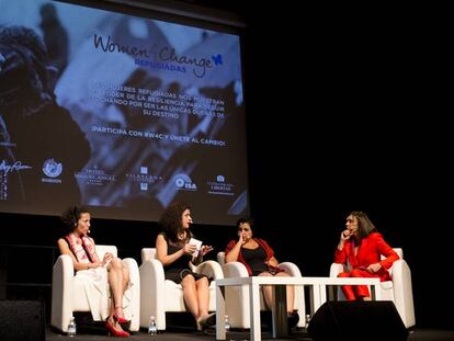 Un momento en el debate del congreso Women4Change, celebrado en Madrid.