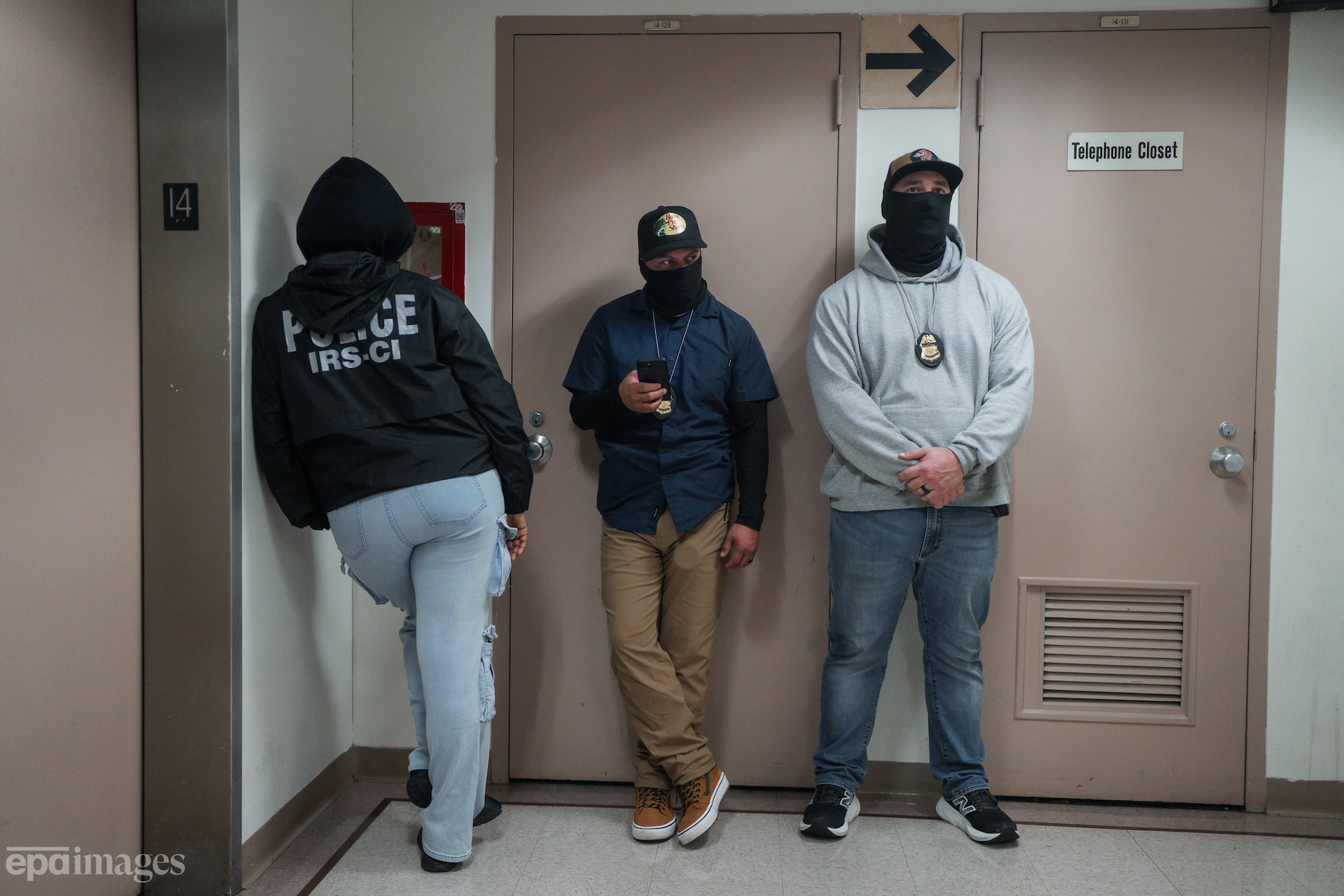 Agentes federales de control migratorio, en Nueva York.