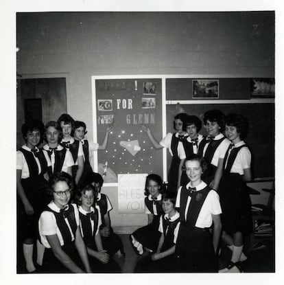 Colegialas en Nueva York, 1962.