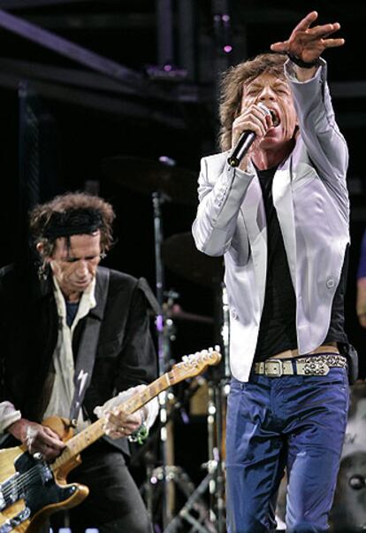 Keith Richards y Mick Jagger.