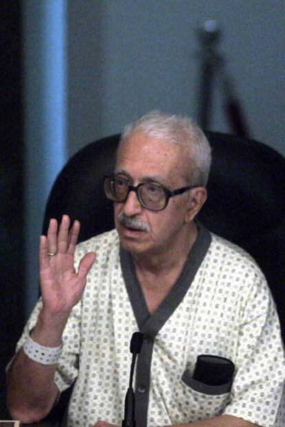 Tarek Aziz, durante una vista del proceso a Sadam, en 2006.