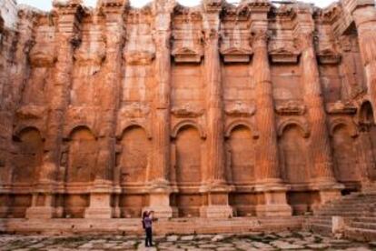 Restos de la ciudad romana de Baalbek, en Líbano.