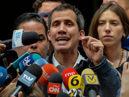 El jefe de la Asamblea Nacional venezolana, Juan Guaid&oacute;.