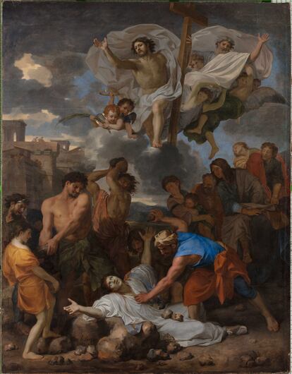 'El martirio de San Esteban', 'Mayo' de Charles Le Brun, 1651.