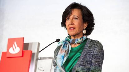 La presidenta del Banco Santander, Ana Botín-Sanz de Sautuola y O'Shea.