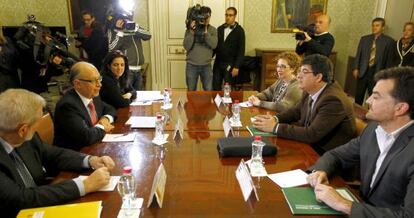 Montoro se reunió este jueves con el vicepresidente y la consejera de Economía de Andalucía.