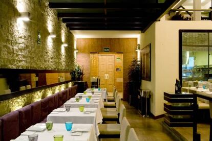 Mesas del restaurante Central, en Lima (Perú).
