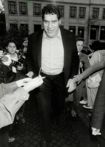 André en 1986 en el estreno de 'La princesa prometida'. Ya era una estrella.