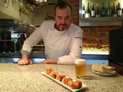 El cocinero Javier Aparicio, en La Raquetista