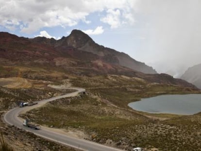 Carretera en los Andes.