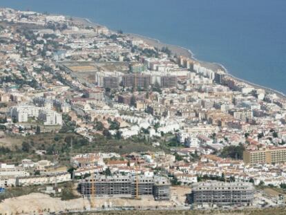 Una vista aérea de la localidad malagueña de Rincón de la Victoria.