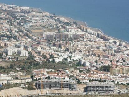 Una vista a&eacute;rea de la localidad malague&ntilde;a de Rinc&oacute;n de la Victoria.