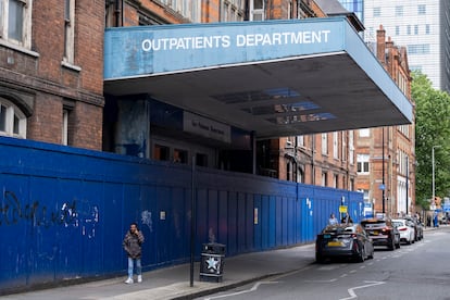 Departamento de consultas externas del antiguo Royal London Hospital, que ha sido trasladado a una nueva ubicación por necesidades de renovación, fotografiado el 12 de junio.