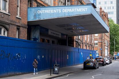 Departamento de consultas externas del antiguo Royal London Hospital, que ha sido trasladado a una nueva ubicación por necesidades de renovación, fotografiado el 12 de junio.