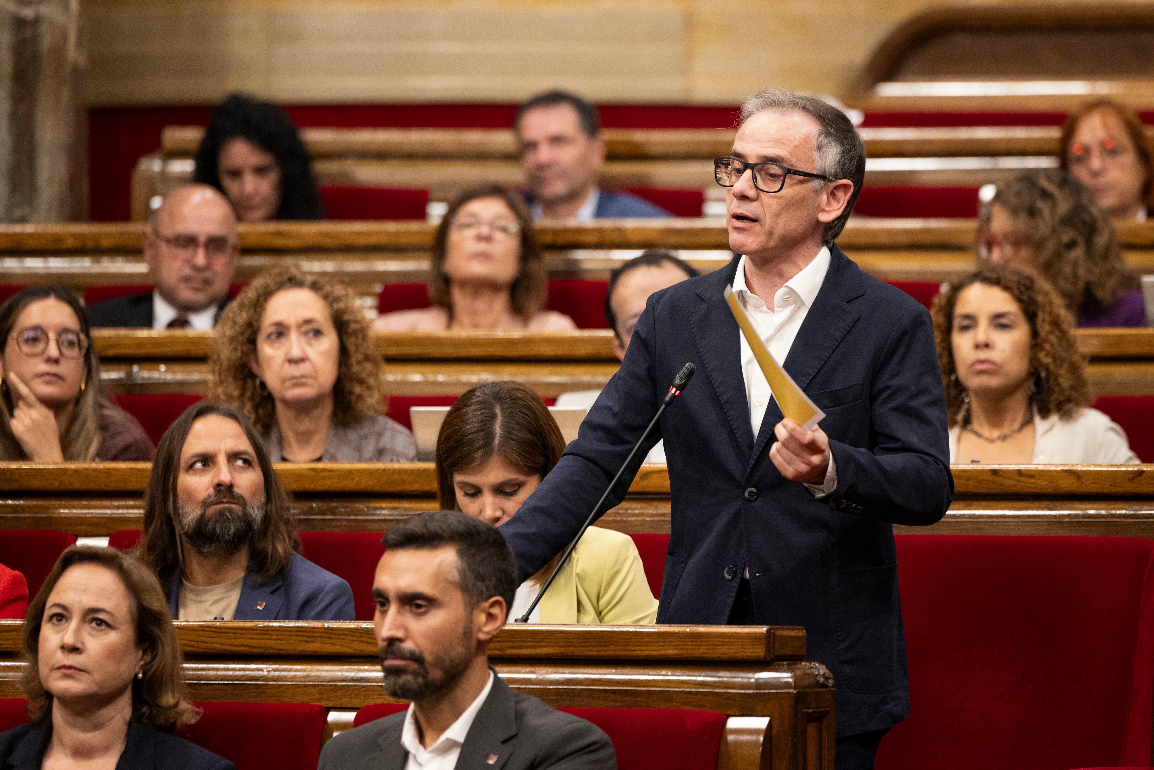 El republicano Josep Maria Jové, en un momento de la sesión de control.