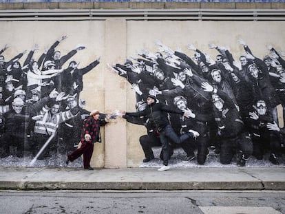 Agn&egrave;s Varda y el fot&oacute;grafo JR.