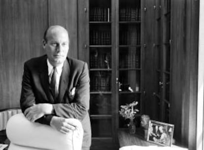 Nicholas Katzenbach, alto funcionario de Justicia en las Administraciones de Kennedy y Johnson, en 1965.