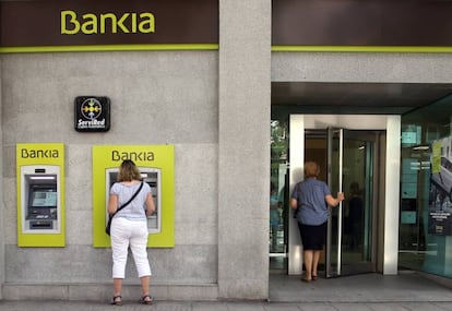 Una oficina de Bankia en el centro de Madrid