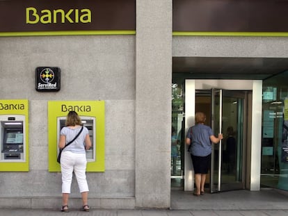 Una oficina de Bankia en el centro de Madrid