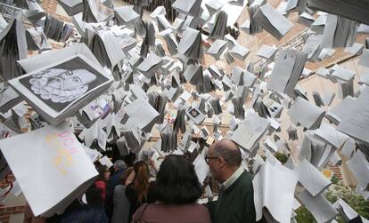 Homenaje a Cervantes en el cuarto centenario de su muerte, en Alcalá de Henares.