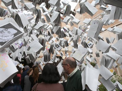 Homenaje a Cervantes en el cuarto centenario de su muerte, en Alcalá de Henares.