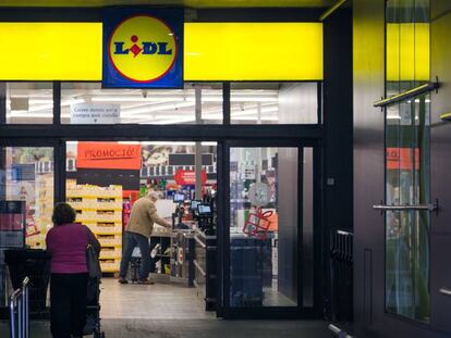 Supermercado Lidl en el que trabajaba el gerente despedido.